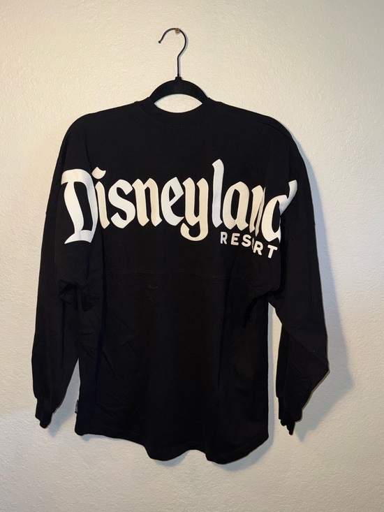 Disneyland Resort Tops - Disneyland Resort Spirit Jersey Long Sleeve Crewneck T-Shirt Black/White Small